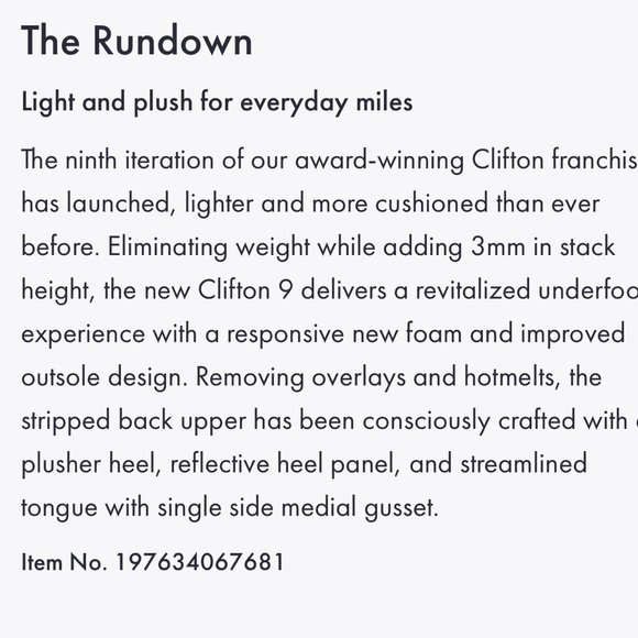 HOKA Clifton 9 Dusk Pink Twilight 1132211-DNK Women’s 10.5D Wide Running Shoe - Picture 12 of 14